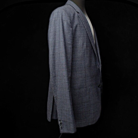 Mens Wool Blazer Jacket Gray | Size 42 L | Hugo Boss - Picture 2 of 8